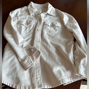 Good American Shacket. Ivory, size 1/2